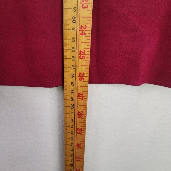 Vintage 90s Pendleton Plus Petite Wool Skirt 22W Wine Red Straight USA Deadstock - Picture 8 of 8